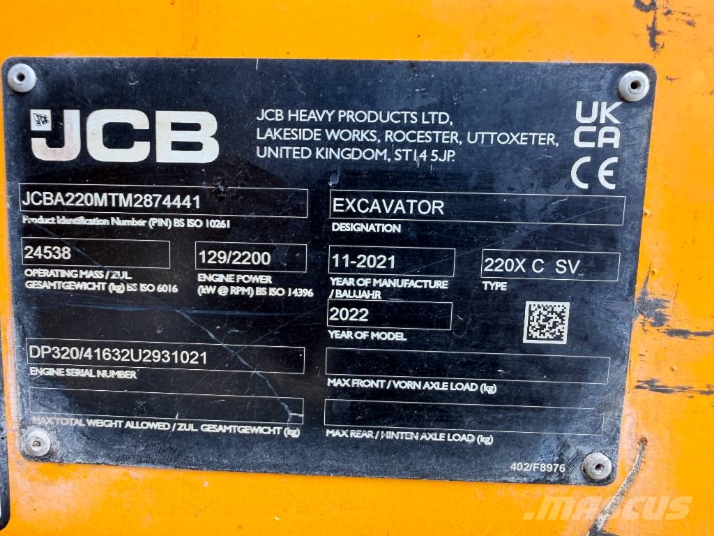 JCB 220 X SLC Excavadoras sobre orugas