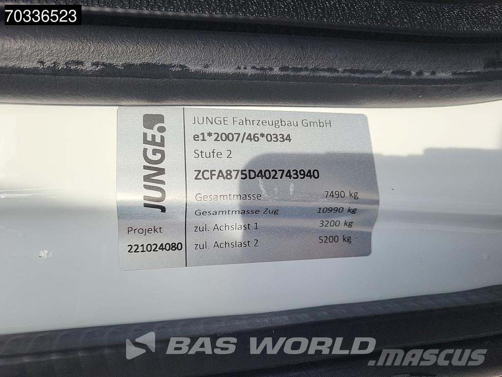 Iveco Eurocargo 75E190 4X2 8tonner 1000kg Tailgate Autom Тентованные грузовики
