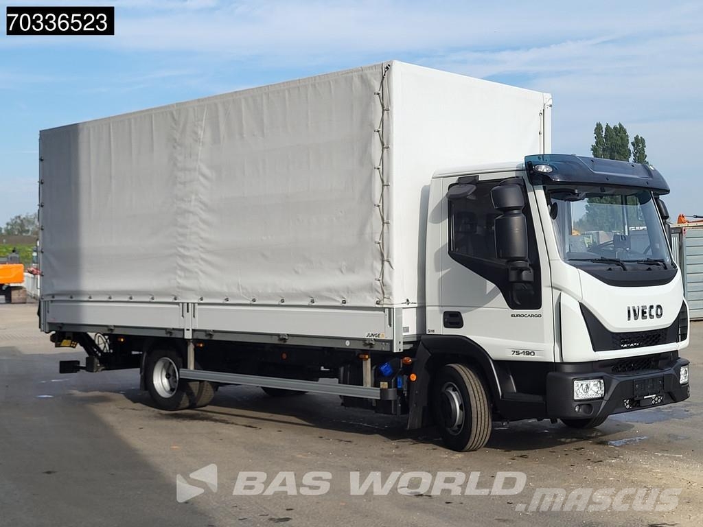 Iveco Eurocargo 75E190 4X2 8tonner 1000kg Tailgate Autom Тентованные грузовики