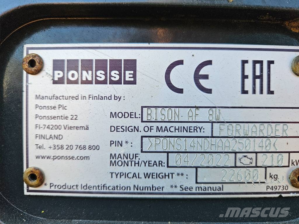 Ponsse Bison Kuormatraktorit