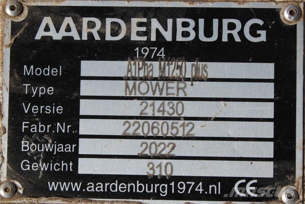 Aardenburg Alpha M 1250 Plus Segadoras y cortadoras de hojas para pastos