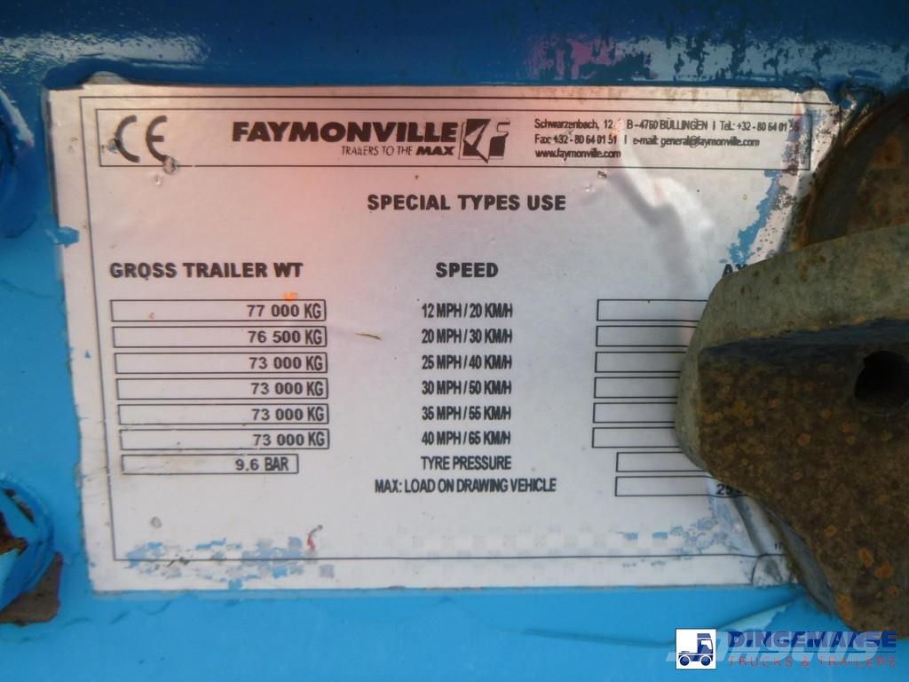 Faymonville 4-axle semi-lowbed trailer ext. 73 t + ramps Zemie treileri