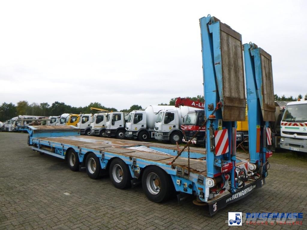 Faymonville 4-axle semi-lowbed trailer ext. 73 t + ramps Zemie treileri