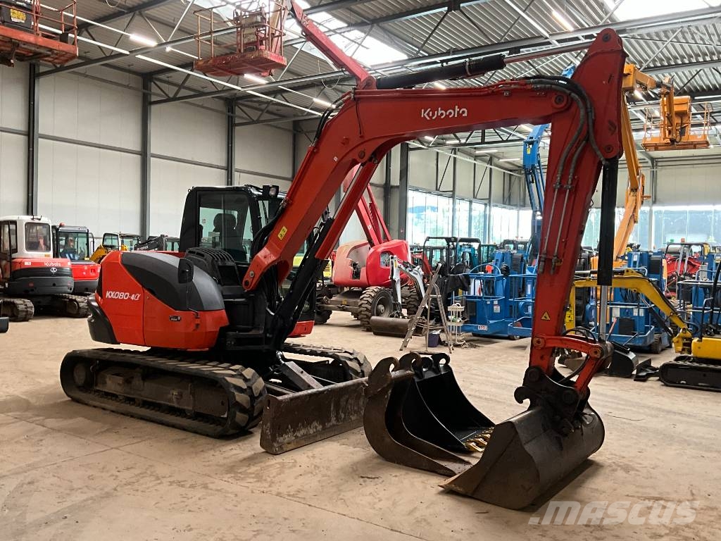 Kubota KX 080-4 A Midigraafmachines 7t - 12t