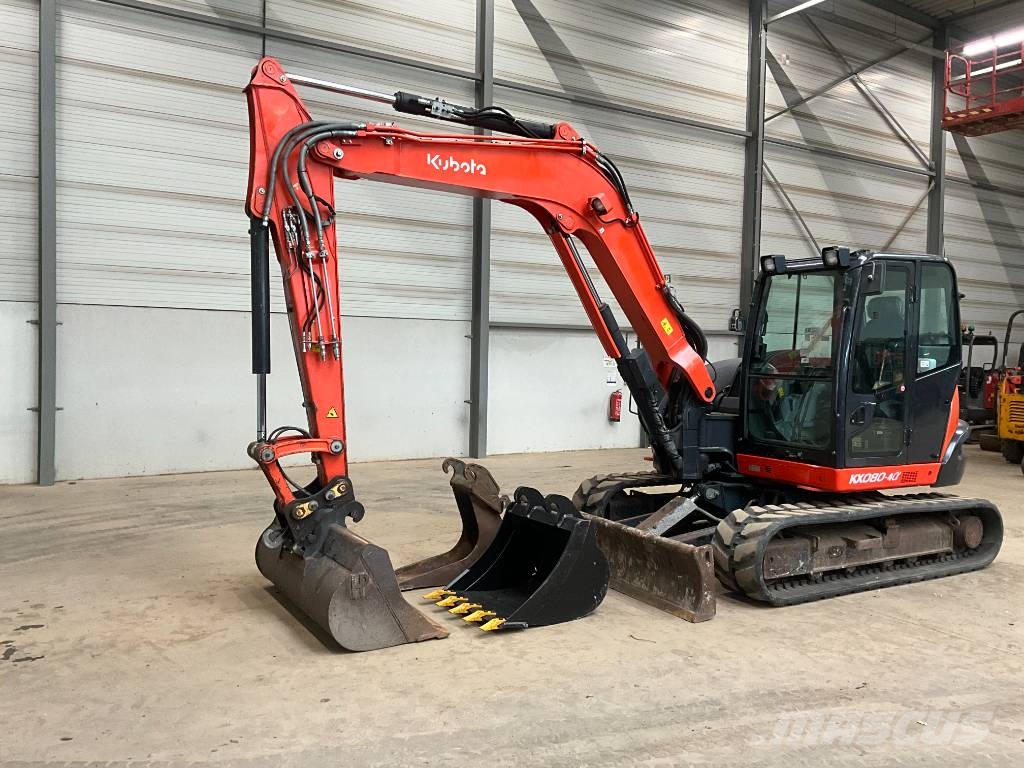 Kubota KX 080-4 A Midigraafmachines 7t - 12t