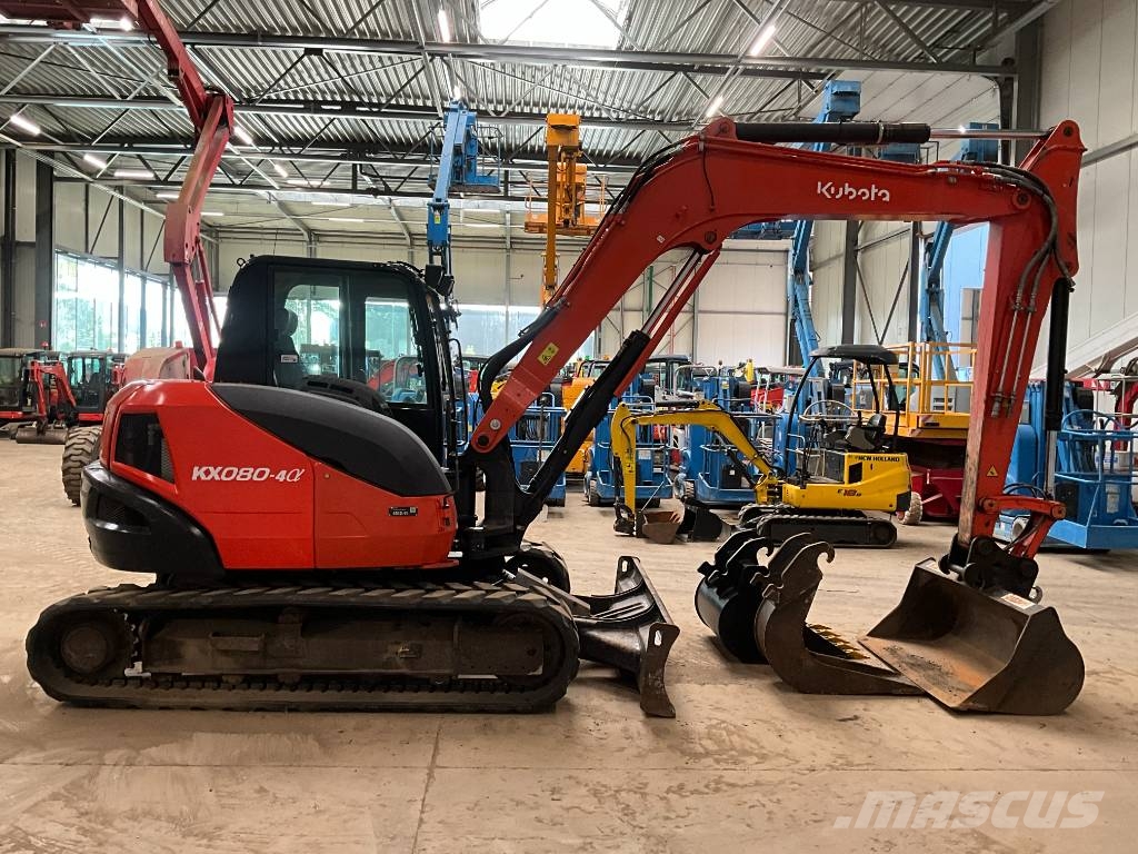 Kubota KX 080-4 A Midigraafmachines 7t - 12t