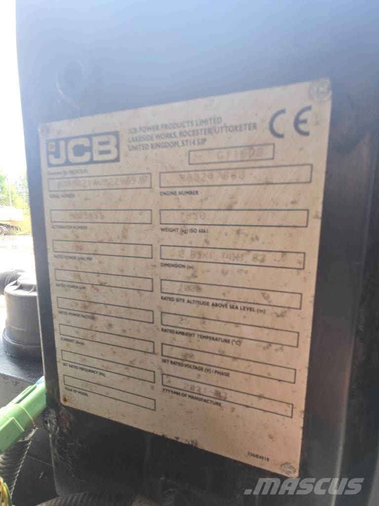 JCB JCBG116QS ディーゼル発電機