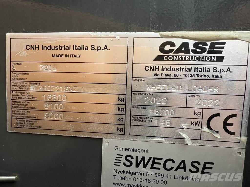 CASE 721 G Wielladers
