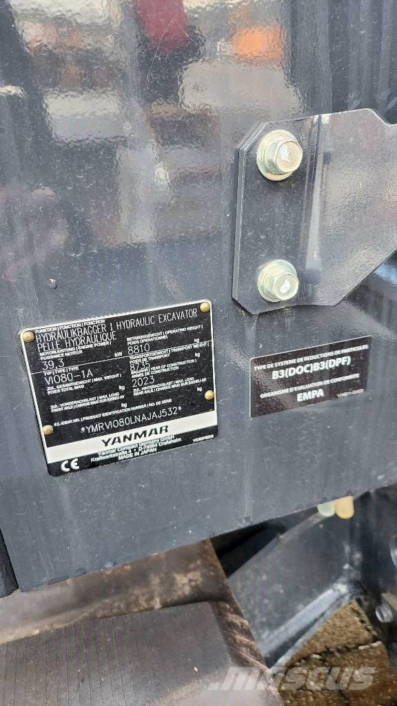 Yanmar Vio80-2PB Verstellausleger Powertilt HS08 حفارات وسط 7 طن - 12 طن