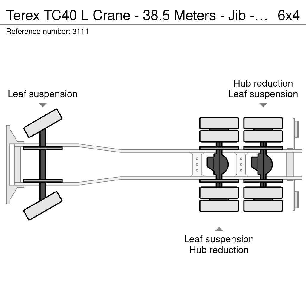 Terex TC40 L Crane - 38.5 Meters - Jib - 40.000KG - CE - Kranen voor alle terreinen