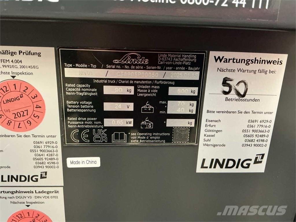 Linde MV01 Vysokozdvižný vozík