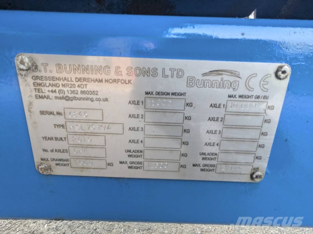 Bunning LOWLANDER MK4 75 معدات توزيع السماد العضوي