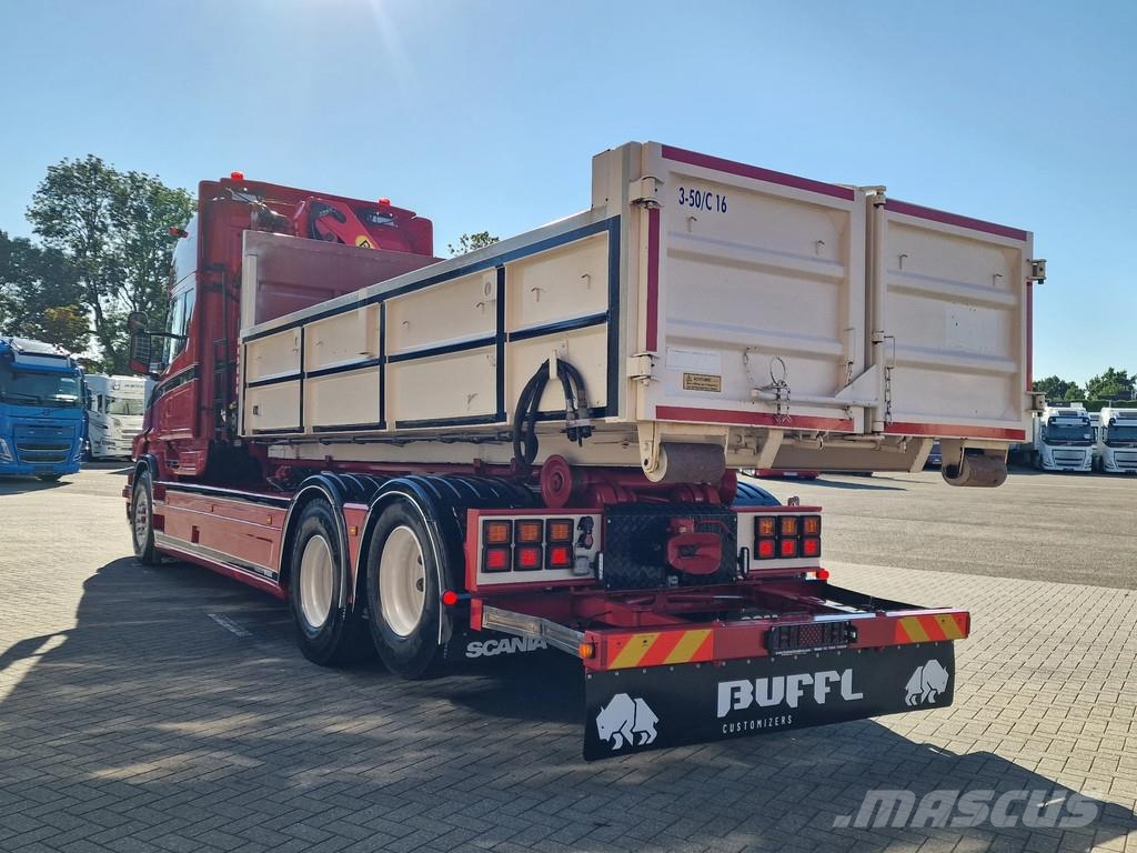Scania T520 V8 6x2 - AJK Hooklift - New BUFFL interior - Camiones polibrazo