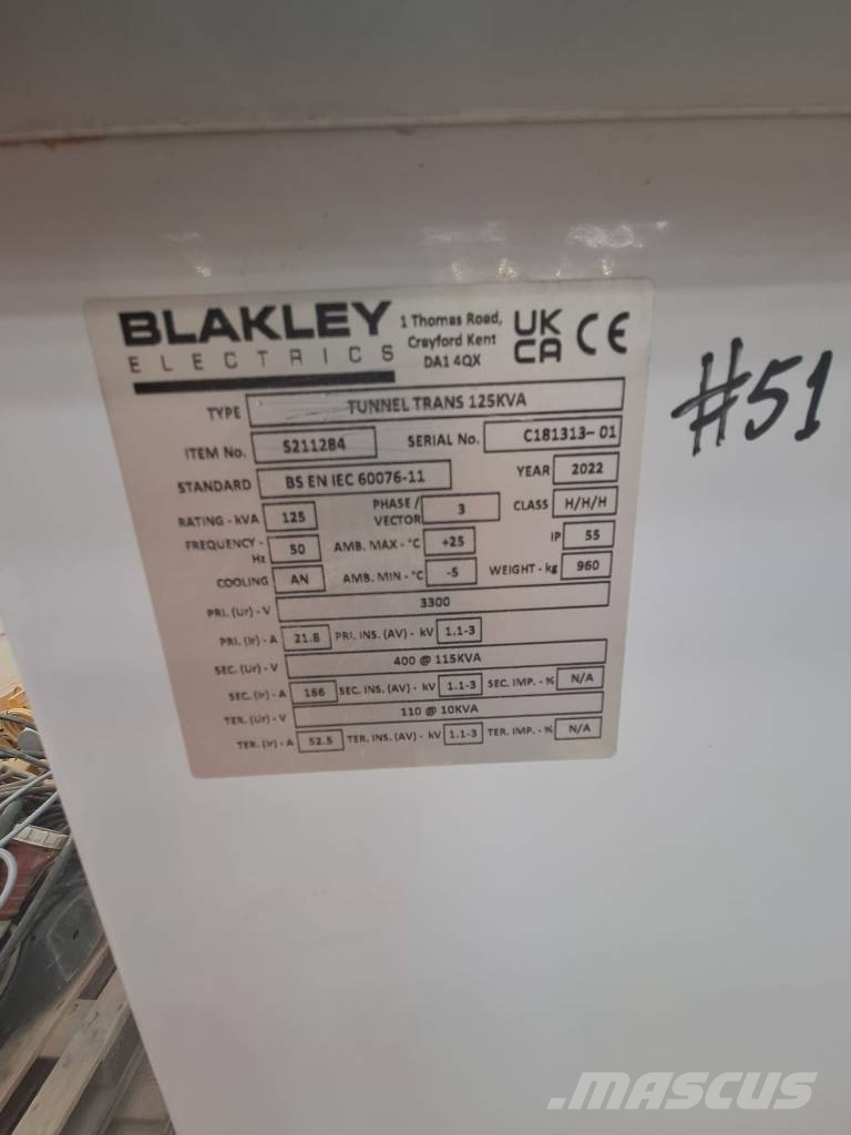 Blackley Electric TransformersType x13 Transfo Andere Zubehörteile