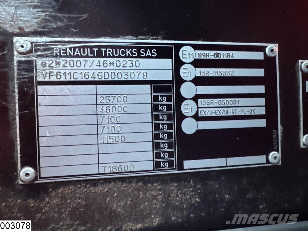 Renault T 460 6x2, EURO 6, PTO, Hydraulic, RHD Camiones tractor