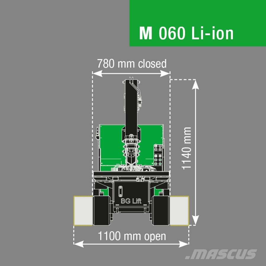BG Lift M060 Li-ion Minikran | Raupenkran Minikranen