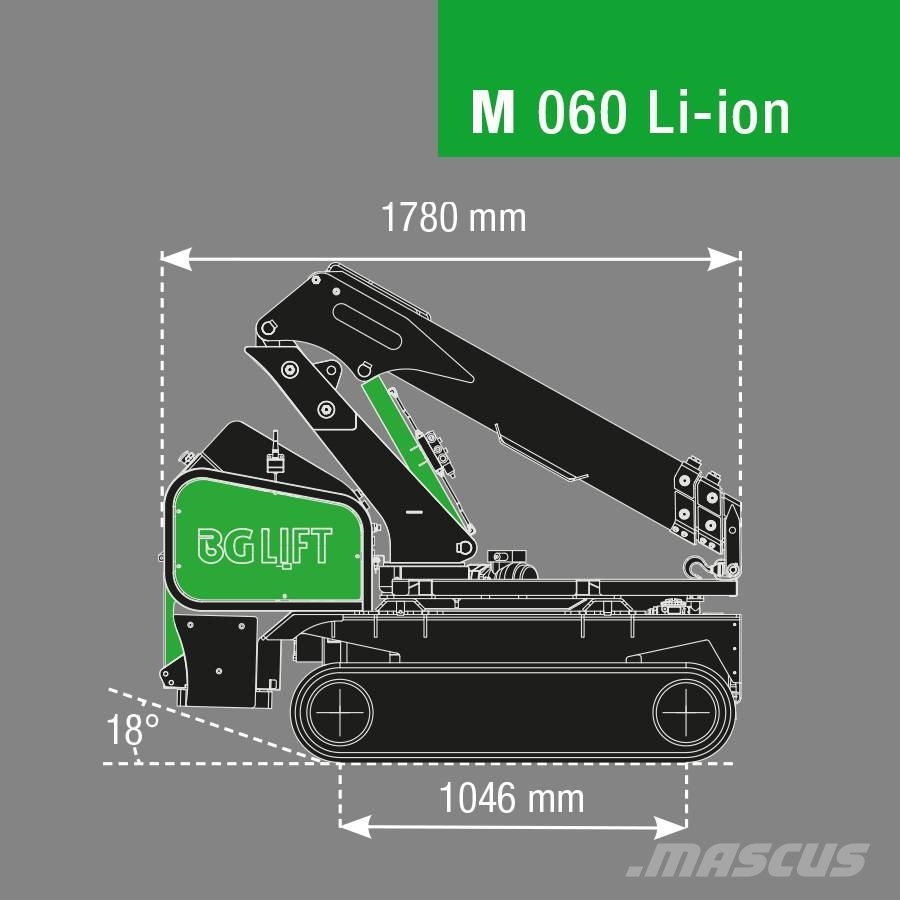 BG Lift M060 Li-ion Minikran | Raupenkran Minikranen