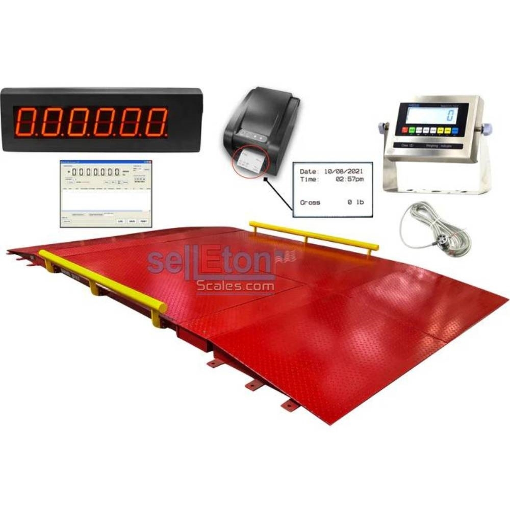 SellEton 10' x 10' Axle Truck Cargo Scale with 60, Camiones para transporte de animales