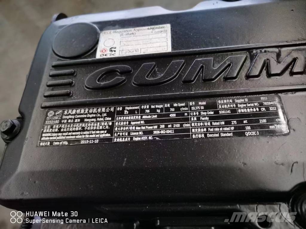 Cummins ISL375 50 Diesel Engine for Construction Machine Motores
