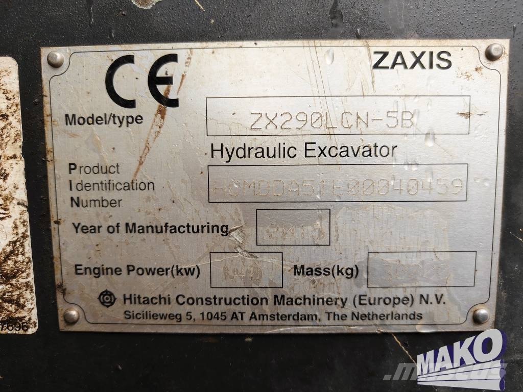 Hitachi ZX 290 LC N-5 Bagri goseničarji
