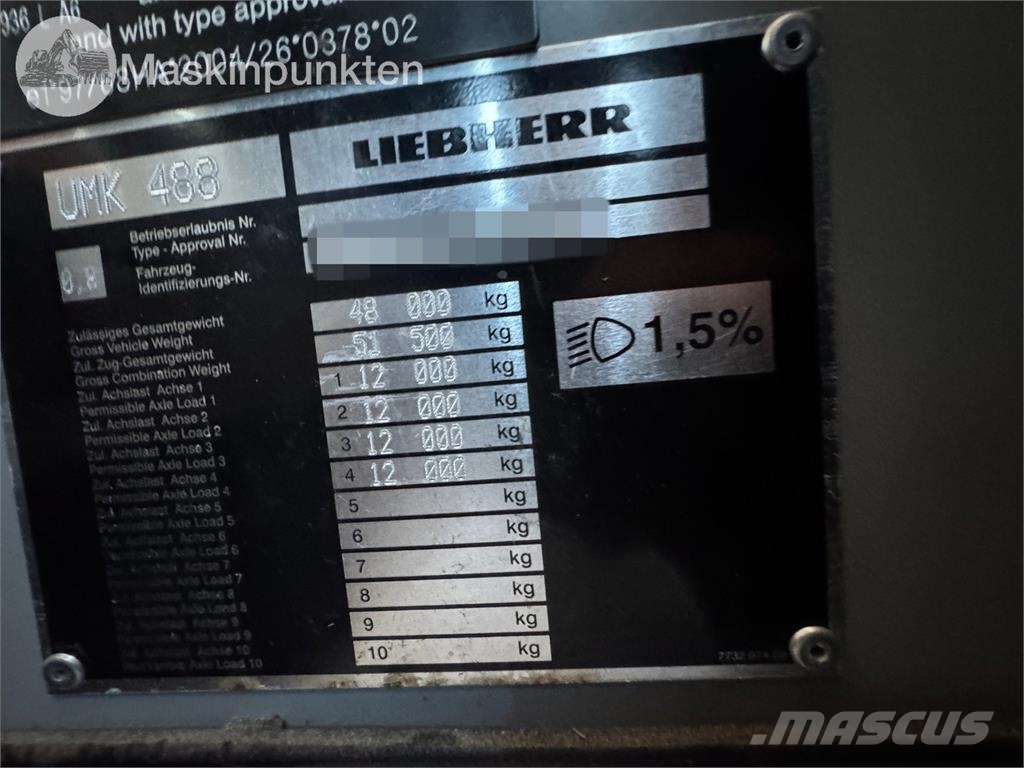 Liebherr MK88 Plus Други