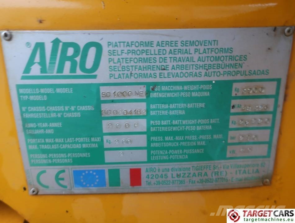 Airo SG1000New Electric Articulated Boom Work Lift 12M Compact self-propelled boom lifts