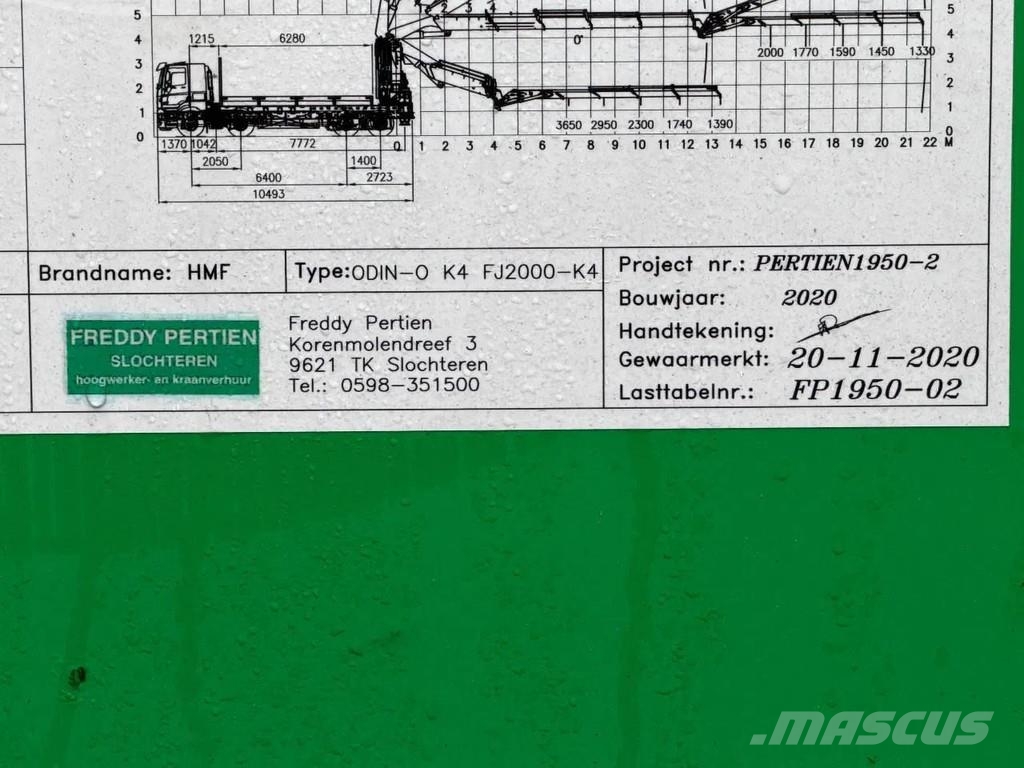 HMF ODIN-O FJ2000-K4 رافعات تحميل