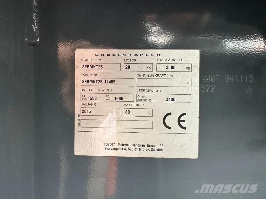 Toyota 8FBMKT25 Electric forklifts