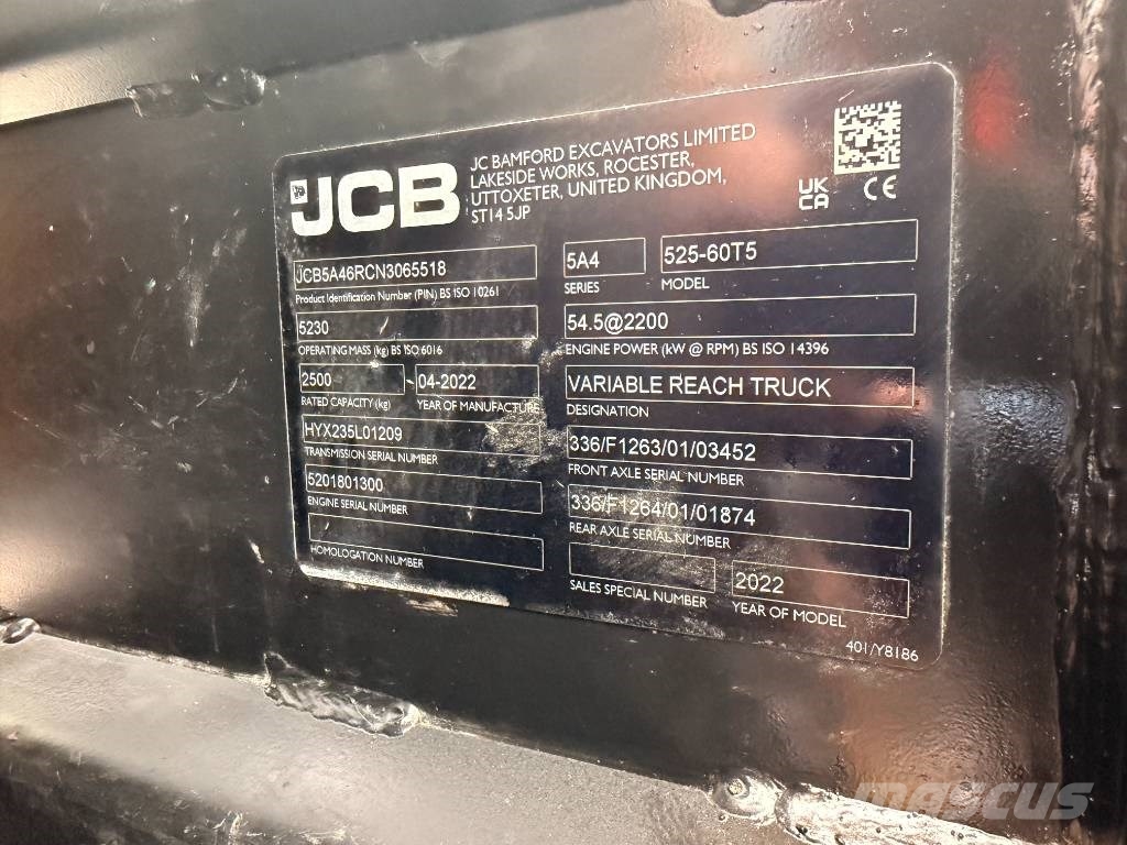 JCB 525-60T5 6M Telehandler Telescopic handlers
