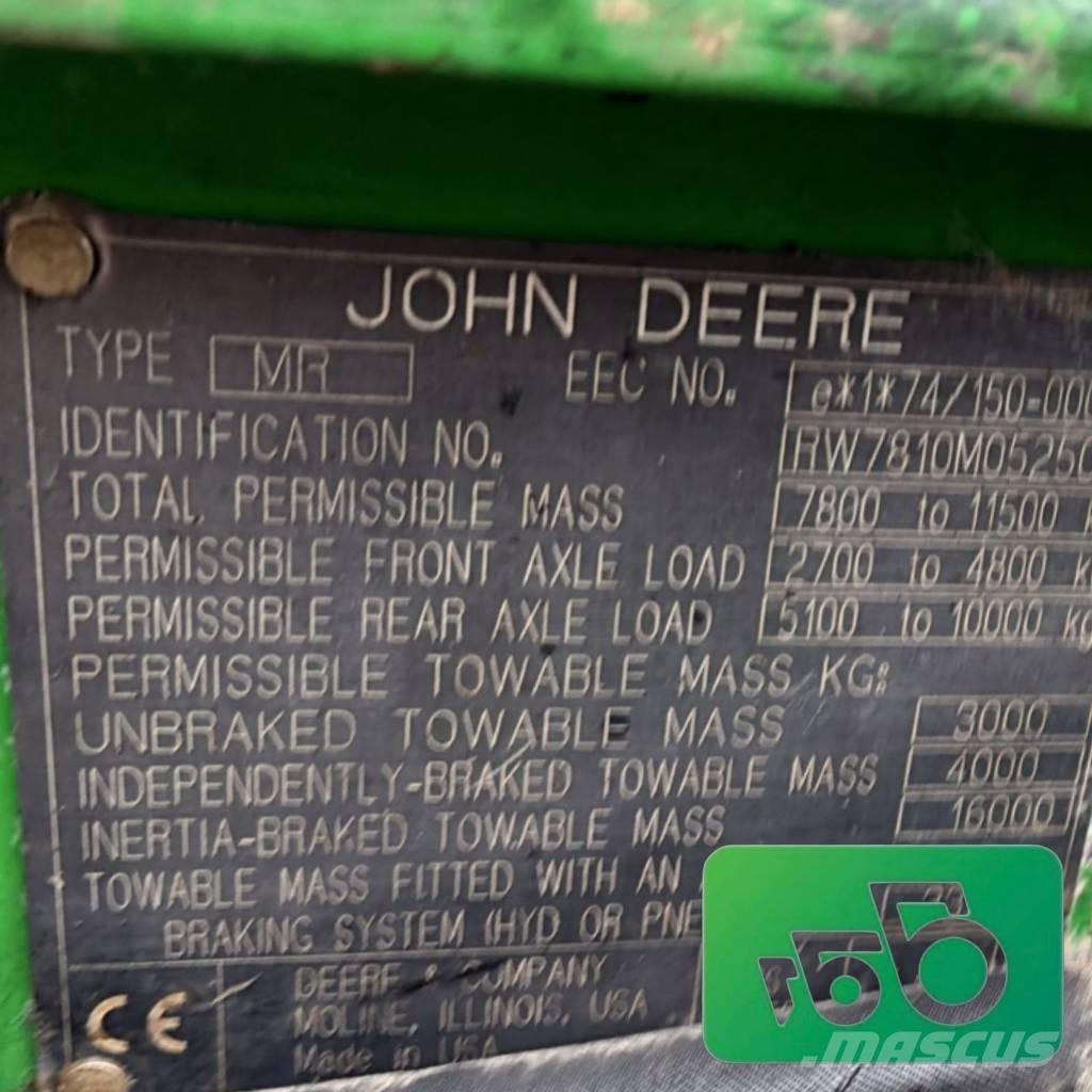 John Deere 7810 Parts الشاسيه والتعليق