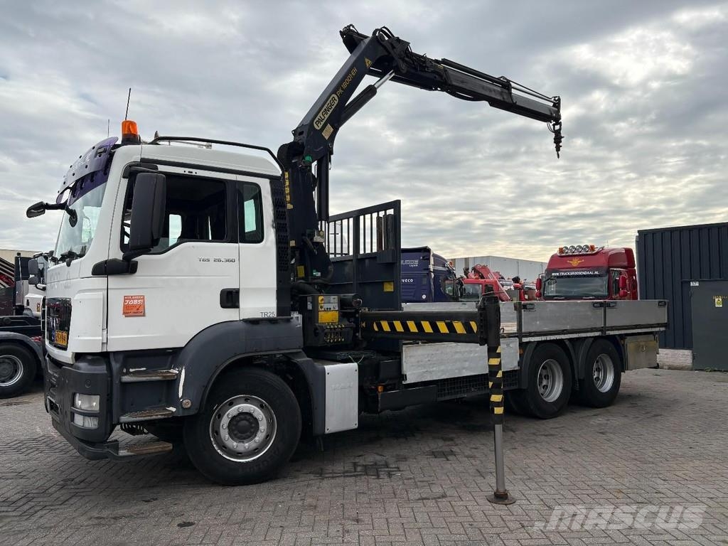 MAN TGS 26,360 + PALFINGER PK 18001 -- 2X EXT. + 6X4 + All terrain cranes