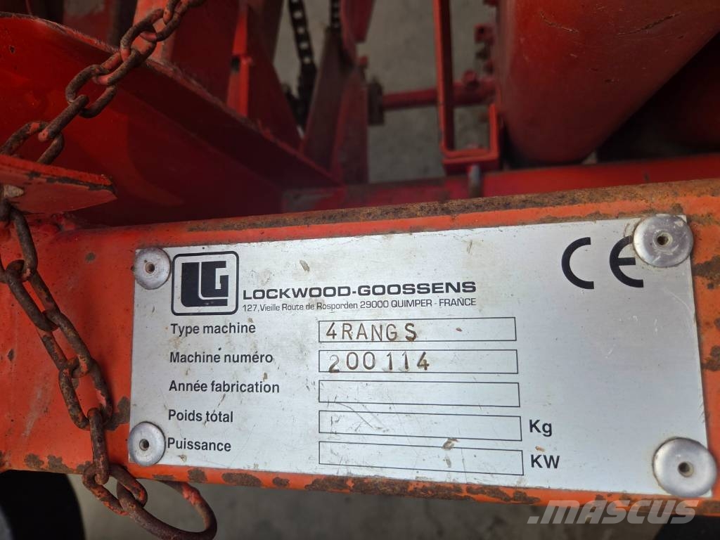 Lockwood-Goossens 4Rangs معدات بذر