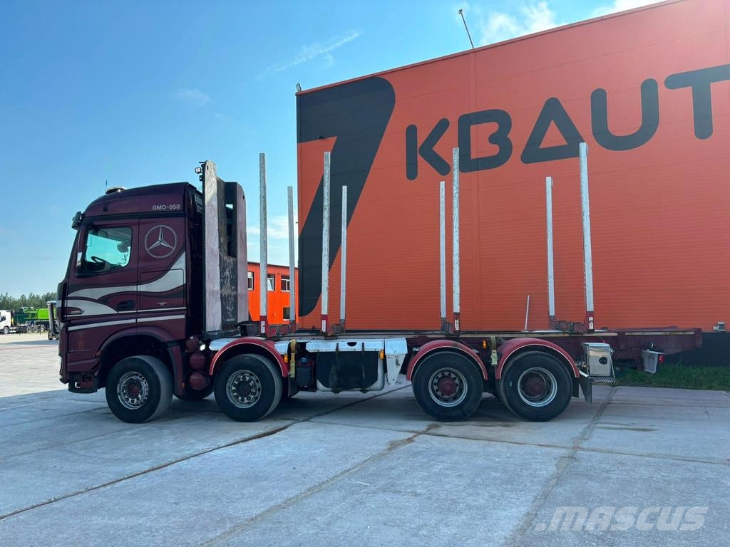 Mercedes-Benz Arocs 3263 8x4 FULL STEEL Transporte de madera