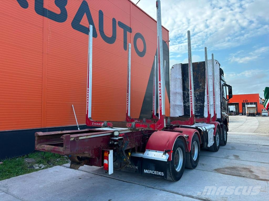 Mercedes-Benz Arocs 3263 8x4 FULL STEEL Transporte de madera