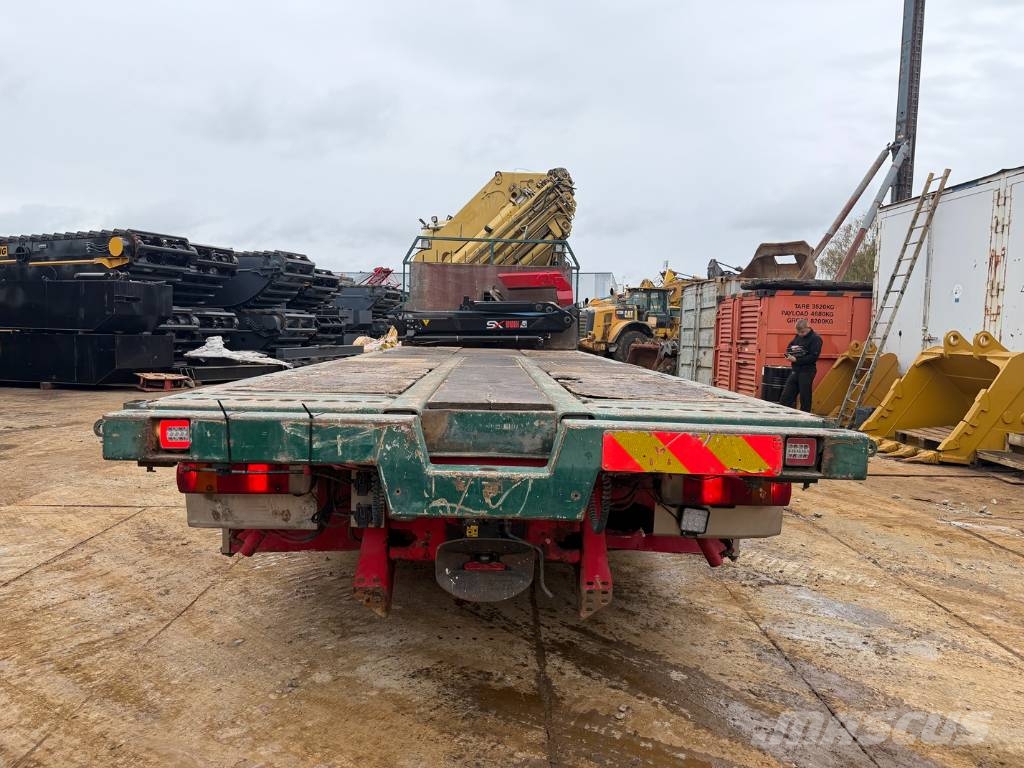 Scania R124 G HIAB 700E-8 + jib Vlakke laadvloer met kraan