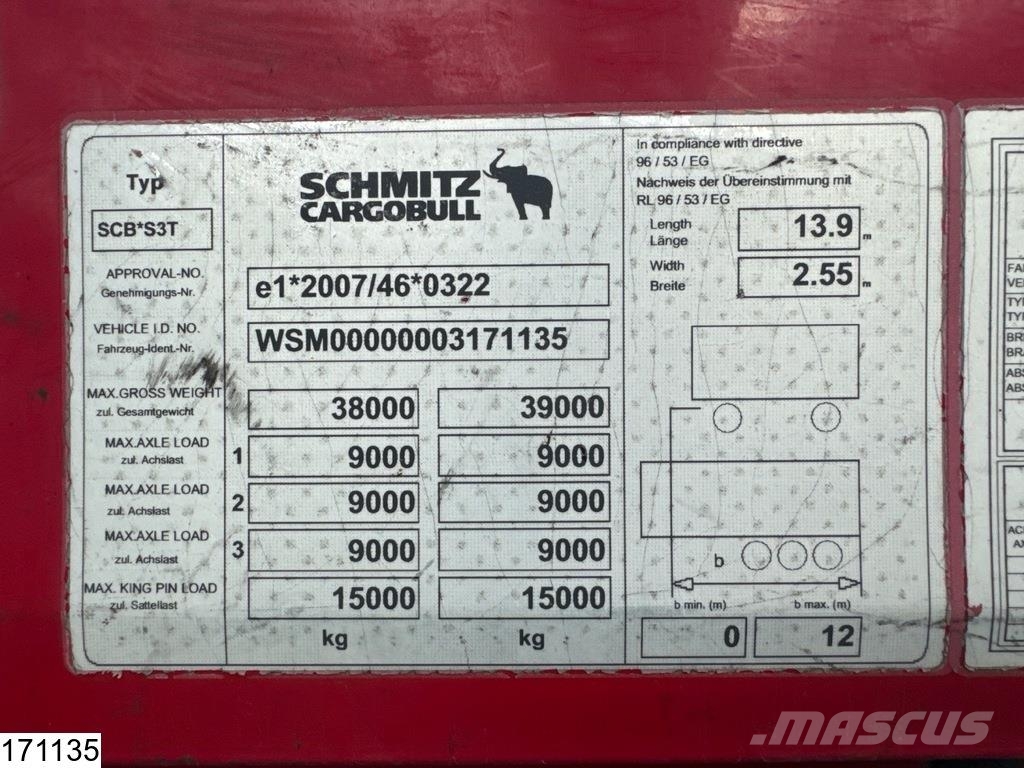 Schmitz Cargobull Tautliner Schuifzeilen