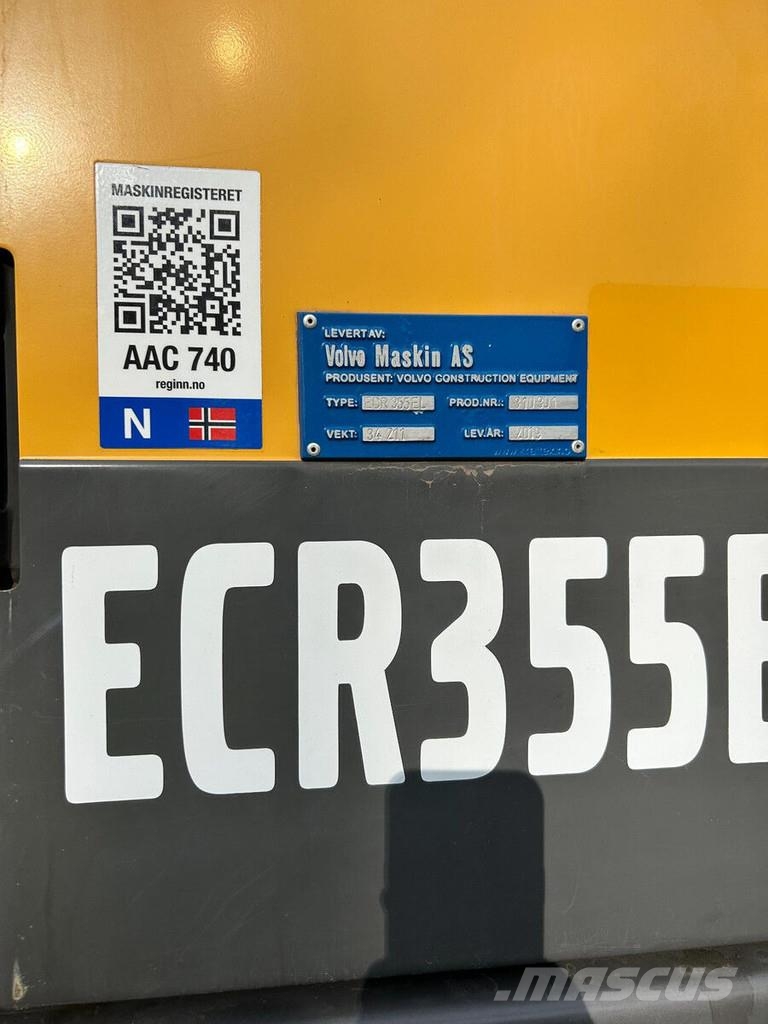 Volvo ECR355EL + GPS Rupsgraafmachines