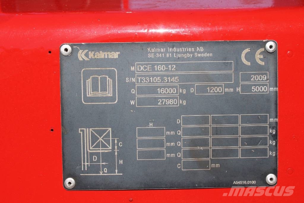 Kalmar DCE 160-12 FREE LIFT Dīzeļa autoiekrāvēji