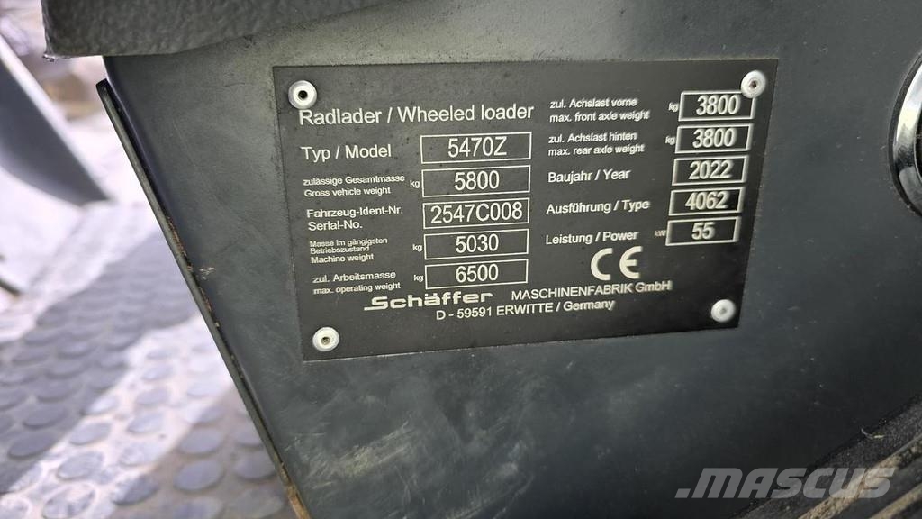 Schäffer 5470Z Radlader 轮式装载机