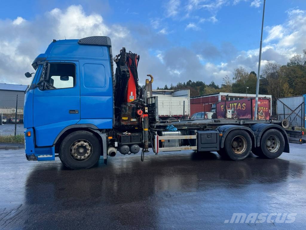 VOLVO FH460 KRANVÄXLARE  FULLBOGGI LÅGMIL NYBESKTIGAD شاحنات الرافعات
