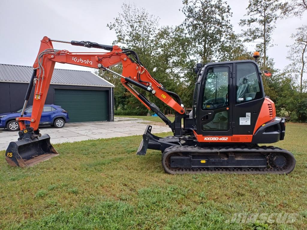 Kubota KX080-4a2 Midi excavators 7t - 12t