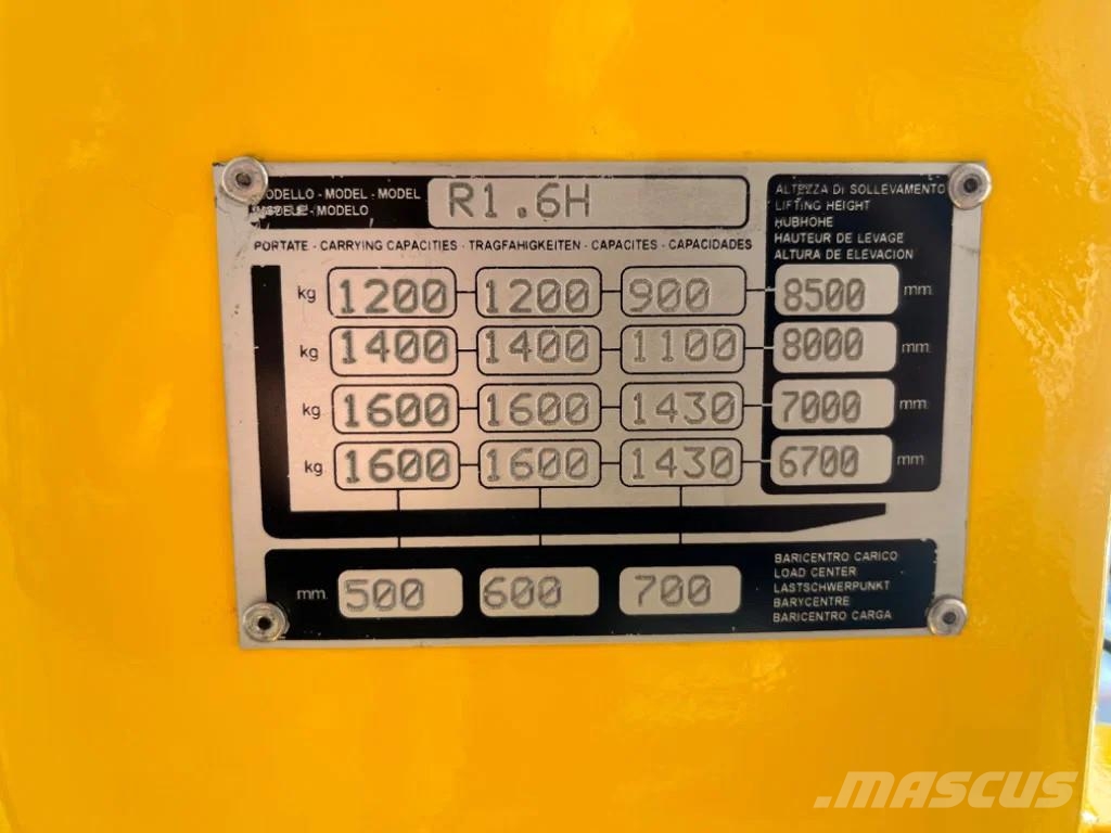 Hyster R 1.6H 7.5m 1600kg Reachtruck Reachtruck voor hoog niveau