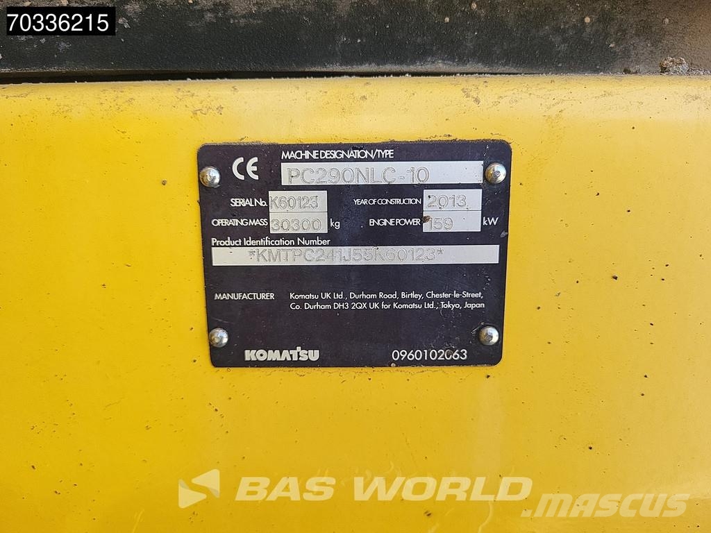 Komatsu PC290 NLC-10 Rupsgraafmachines