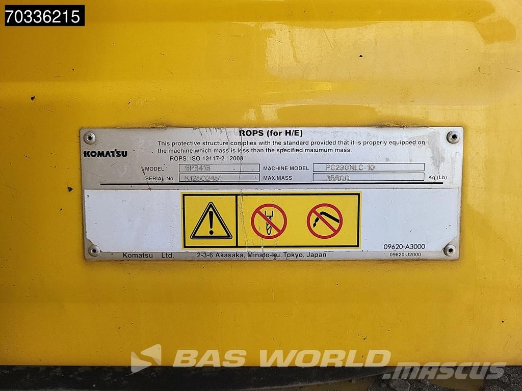 Komatsu PC290 NLC-10 Rupsgraafmachines