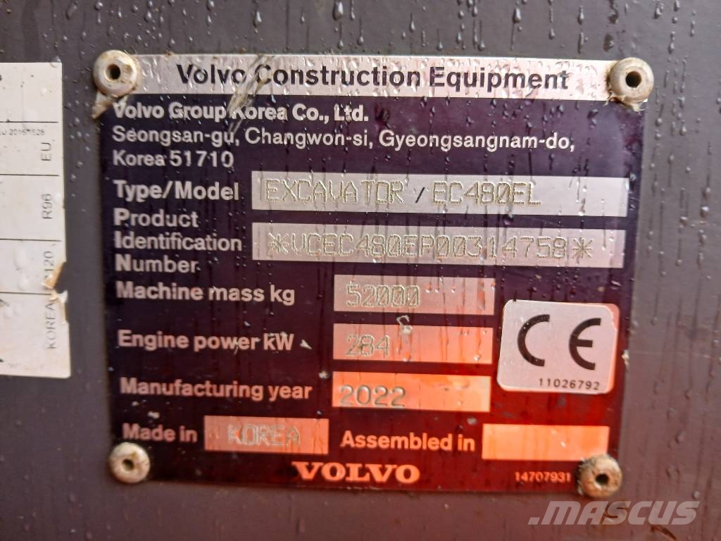 Volvo EC 480 E L Pelle sur chenilles