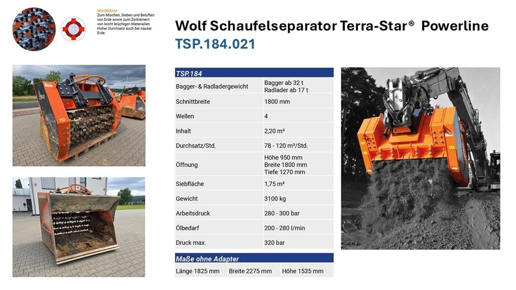 Wolf Separator Terra-Star TSP.184 Agricultura - Otros