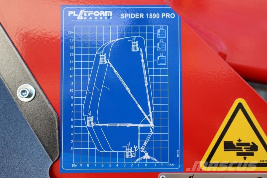 Platform Basket Spider 18.90 PRO CE Declaration, Valid inspection, Plataformas con brazo de elevación manual