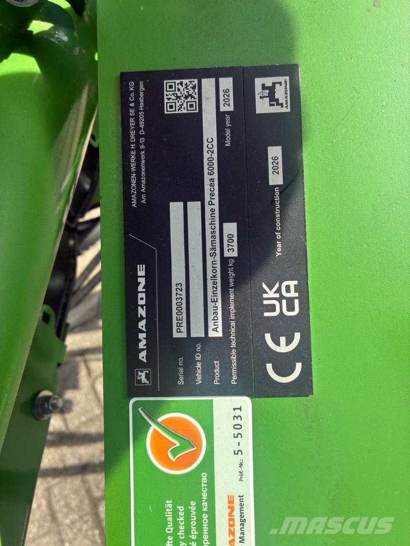 Amazone Precea 6000-2CC Super Precision sowing machines