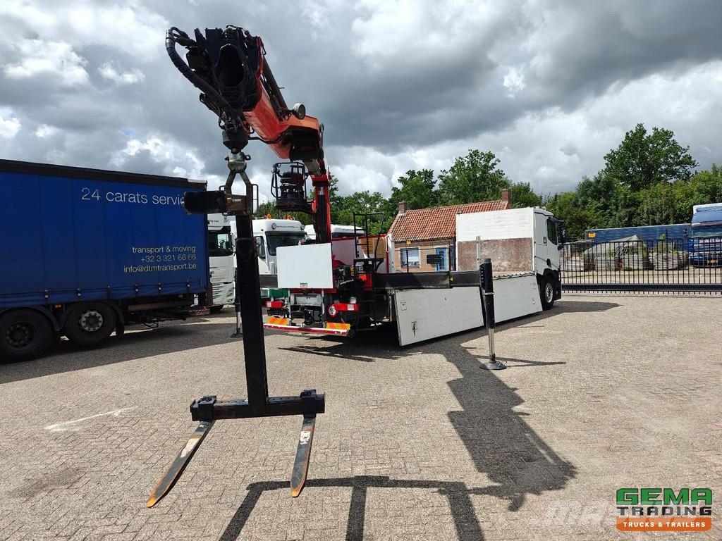 Renault T380 6x2/4 Sleeper Cab Euro6C - Open Load Bed 6.5m Lastbil med lad/Flatbed