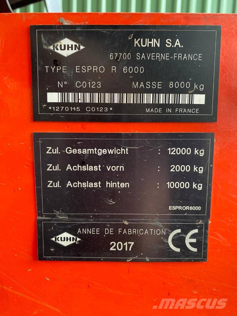 Kuhn Espro 6000 R Sembradoras de alta precisión